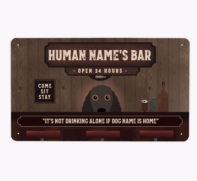 Vintage Bar: Personalised {breedFullName} Metal Sign